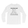 And God Said... Cool Tshirts Long Sleeve Shirts