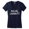 social casualty Women's V-Neck T-Shirt