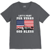 Lets Pray For Vegas, God Bless V-Neck Tee