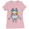 Gym Unicorn Ladies Fitted T-Shirt