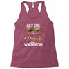 july girl is a perfect combination of princess and warrior Racerback Tank