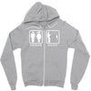 fishing   problem solved mens funny Zipper Hoodie