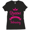 queens are born in february Ladies Fitted T-Shirt