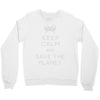 save the planet (2) Crewneck Sweatshirt