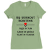 breakfast workout routine girls muscle top Ladies Fitted T-Shirt