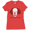 clowns aren't funny Ladies Fitted T-Shirt