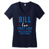 bill for first lady make blowjobs great again Women's V-Neck T-Shirt