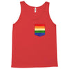 LGBT Pocket Rainbow Colors Tank Top
