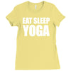 eat sleep yoga Ladies Fitted T-Shirt