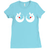 rude christmas pudding Ladies Fitted T-Shirt