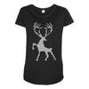 christmas deer Maternity Scoop Neck T-shirt