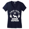 This Girl Loves Her German Shepherd Women's V-Neck T-Shirt