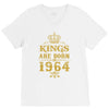 kings are born in 1964 V-Neck Tee