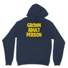 grown adult person Unisex Hoodie