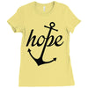 hope anchor religious Ladies Fitted T-Shirt