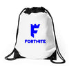 fortnite logo Drawstring Bags