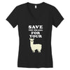 Save The Drama For Your Lama Women's V-Neck T-Shirt