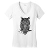 owl Women's V-Neck T-Shirt