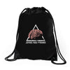 zombie food pyramid Drawstring Bags