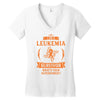 I am a Leukemia Cancer Survivor - What's Your Superpower? Women's V-Neck T-Shirt