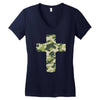 croce militare Women's V-Neck T-Shirt