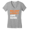 relentlessly awesome Women's V-Neck T-Shirt