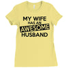 awesome husband Ladies Fitted T-Shirt