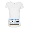 Baby Boy Under Construction Maternity Scoop Neck T-shirt