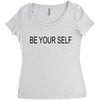 be your self Women's Triblend Scoop T-shirt