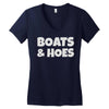 boats and hoes Women's V-Neck T-Shirt