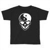 yin yang skull (2) Toddler T-shirt