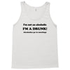 im not an alcoholic im a drunk t shirt x large funny beer pong keg par Tank Top