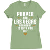 Prayer for Las Vegas, Our Heart Is With You, 2017 Ladies Fitted T-Shirt