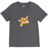 playful foxes V-Neck Tee
