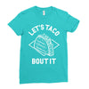 let's taco bout it Ladies Fitted T-Shirt
