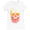 skull gradient Ladies Fitted T-Shirt