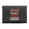 santa only comes once a year grampy is always here to cheer Accessory Pouches