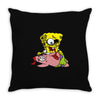 zombie spongebob Throw Pillow