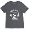 This Girl Loves Her Bull Terrier V-Neck Tee