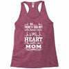 There's This Boy Who Stole My Heart He Calls Me Mom Racerback Tank