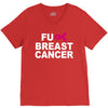 fuck breast cancer V-Neck Tee
