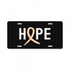 Hope Uterine Cancer Awareness License Plate