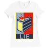 lie Ladies Fitted T-Shirt