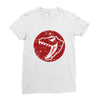 Red Dinosaur Ladies Fitted T-Shirt