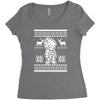 christmas saiyan prince Women's Triblend Scoop T-shirt