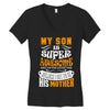 My Son Is Super Awesome His Mother Women's V-Neck T-Shirt