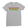 ninja turtles parody vegan Ladies Fitted T-Shirt