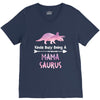cool mama saurus. V-Neck Tee