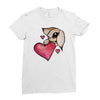 bunny rabbit love Ladies Fitted T-Shirt