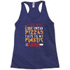 cut into pizzas Racerback Tank